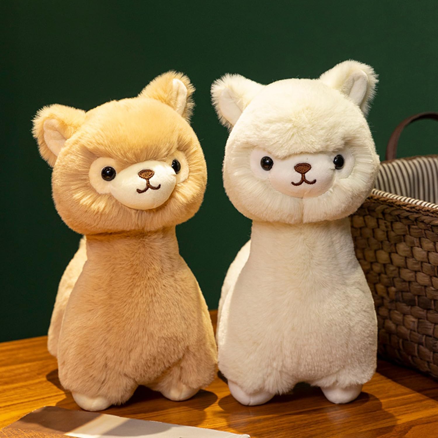12 Inch Fuzzy Alpaca Stuffed Animals Llama Soft Plush Toys Stuffed Llama Plushies Animal Fluffy Alpaca Plush Doll Gift for Kids & Lovers