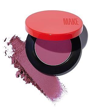 MAKE Beauty Skin Mimetic Microsuede Blush - Matte Powder Blush for Cheeks with Long Lasting Color - Non Comedogenic, Travel Size Makeup Single Palette. Shade - Galactic Purple