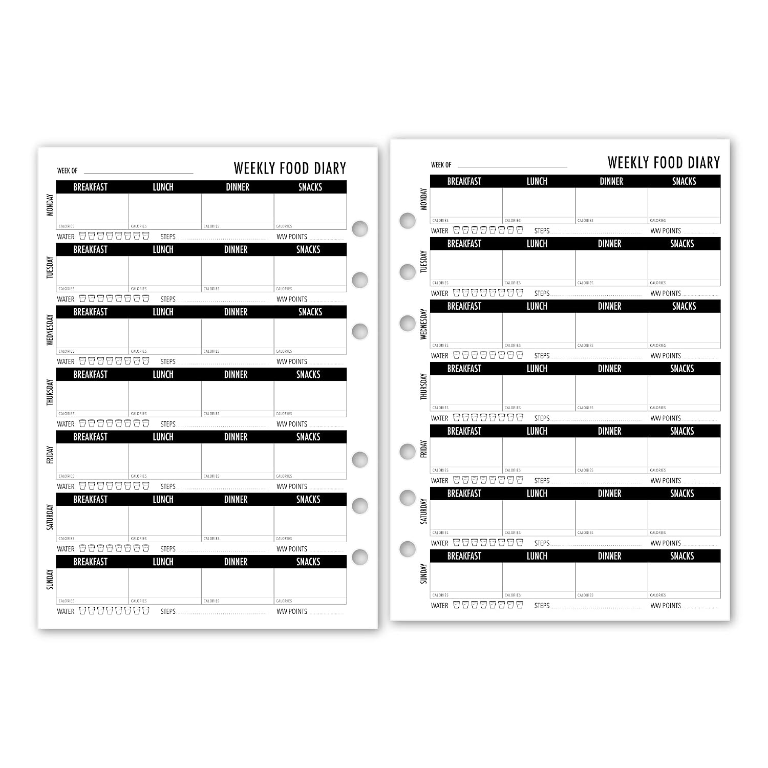 A5 Routine Tracker Planner Refill - 30 Pages For Filofax, Kikki K, LV GM 6-Ring Binders - View #5
