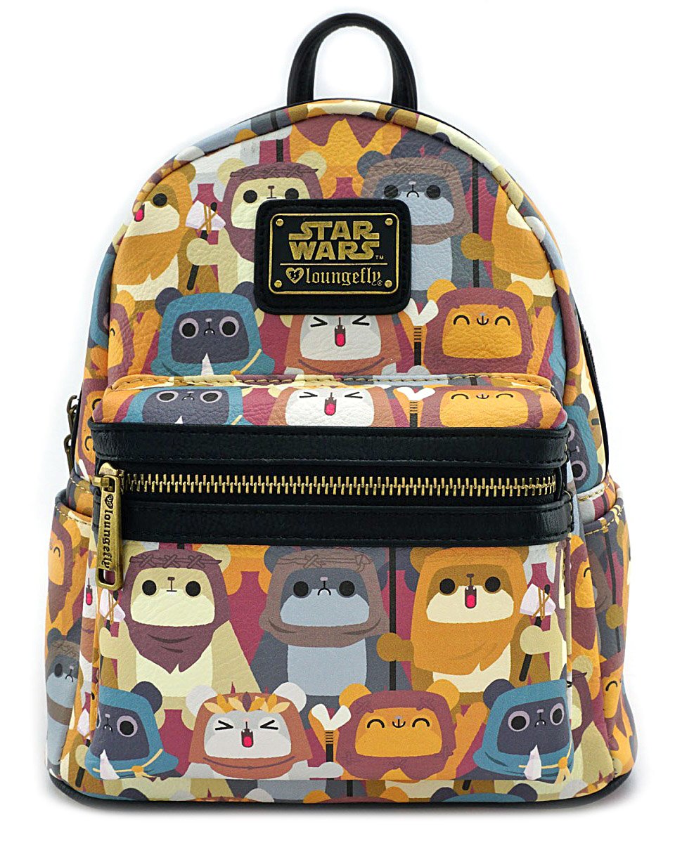 Loungeflywomens Star Wars Ewok Chibi Aop Double Strap Shoulder Bag