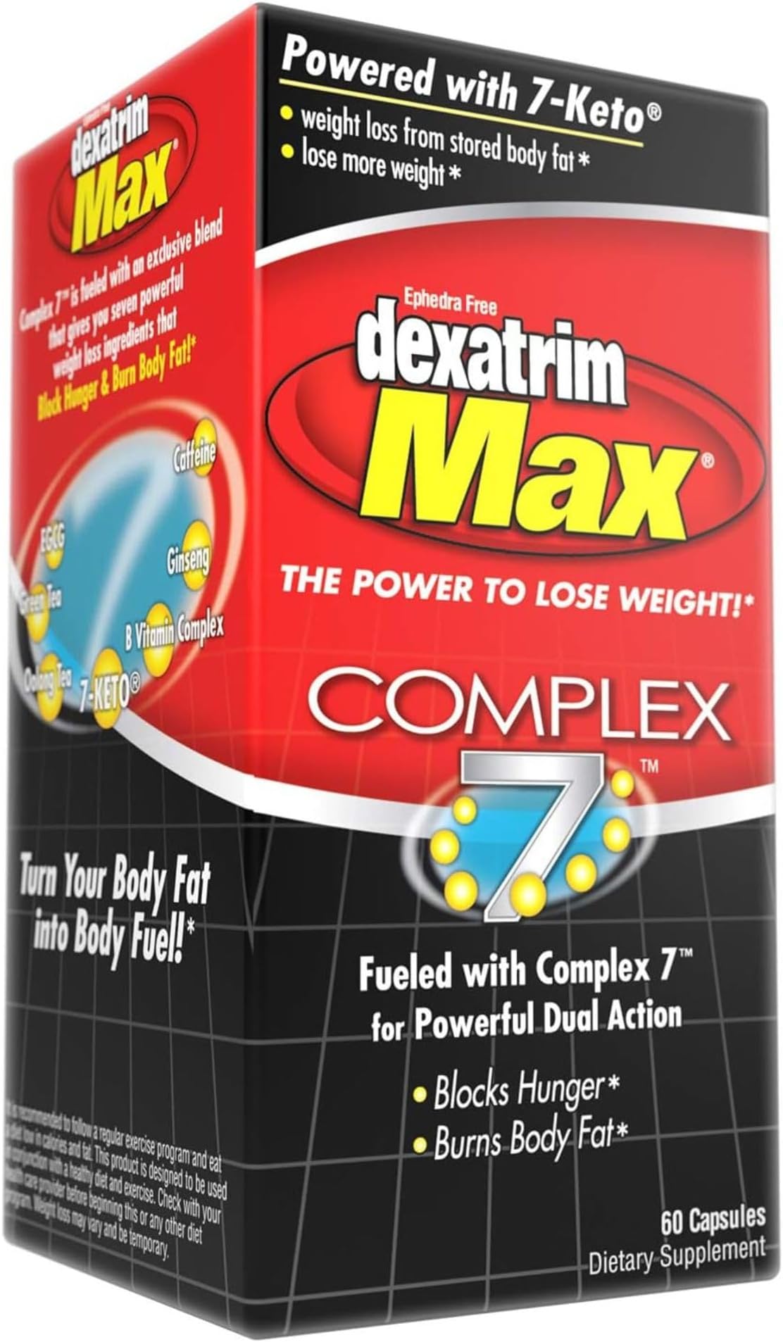 EH95 LLC Stacker Dexatrim Max Complex-7 Capsules 60 Count -