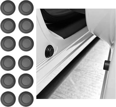Honda Step Wagon RP6 RP7 RP8 / Civic Type R FL5 / Vezel RV Series RV3 RV4 RV5 RV6 Car Door Shock Protection Cushion Shock Absorption Sound Insulation Noise Reducing Black