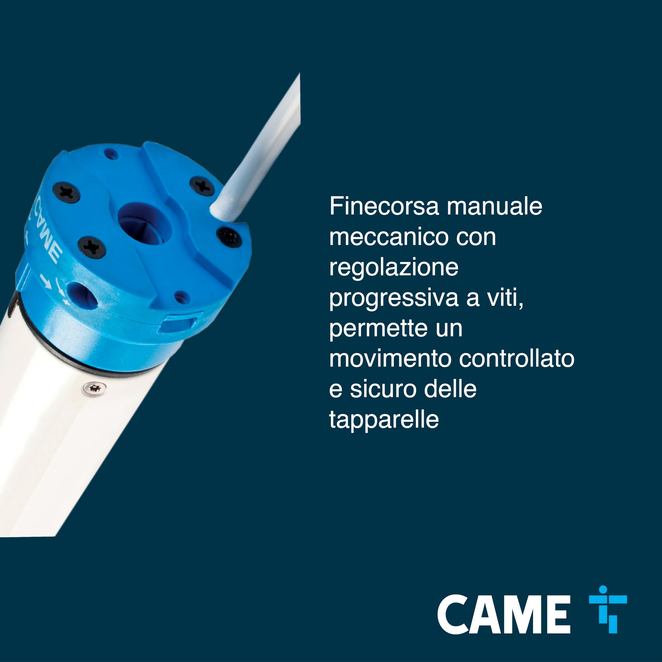 CAME Kit Motore Tubolare MONDRIAN 5 potenza 50NM con perno Q Set completo per l'automazione di tapparelle, schermi e tende da sole per migliorare il comfort e la gestione degli spazi