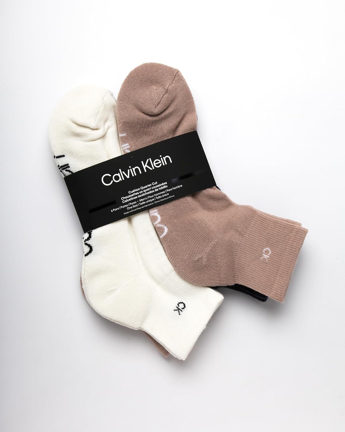 Calvin Klein Mens Quarter Socks - 6 Pack Cushioned Mini Crew Athletic Socks for Men, Ideal for Running, Sport, and Hiking - Image 2