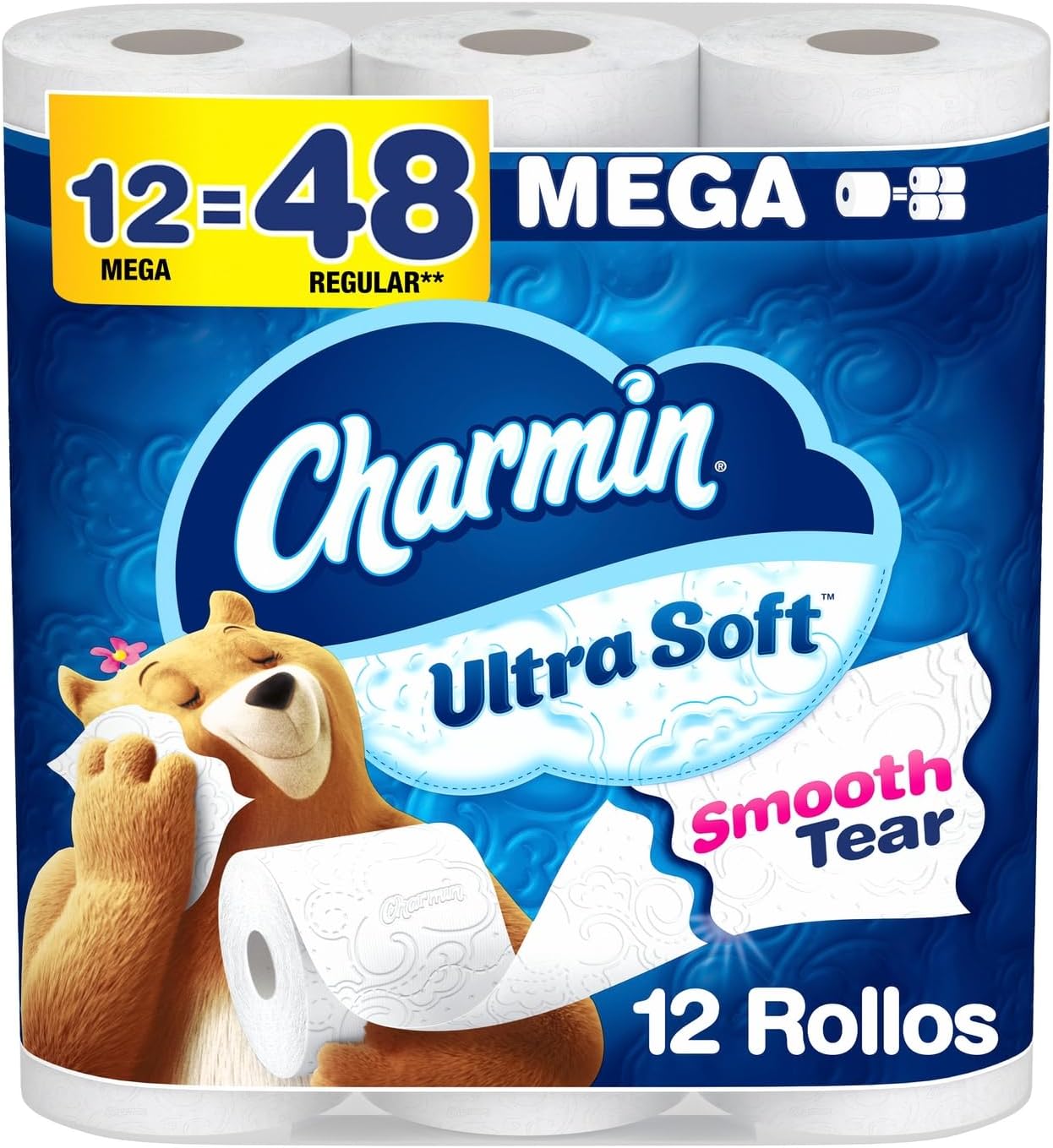 Charmin Ultra Soft Toilet Paper 12 Mega Rolls, 224 Sheets Per Roll
