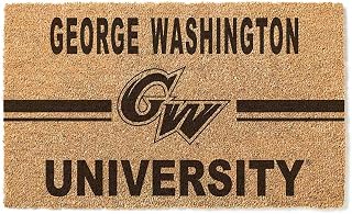 KH Sports Fan George Washington University Team Logo Coir Doormat, 18x30 Inches, Revolutionaries Outdoor Rug; Display Your Team Spirit with This Unique George Washington University Doormat