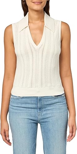 Paige Women's Rossana Sweater Tank, Ivory, L