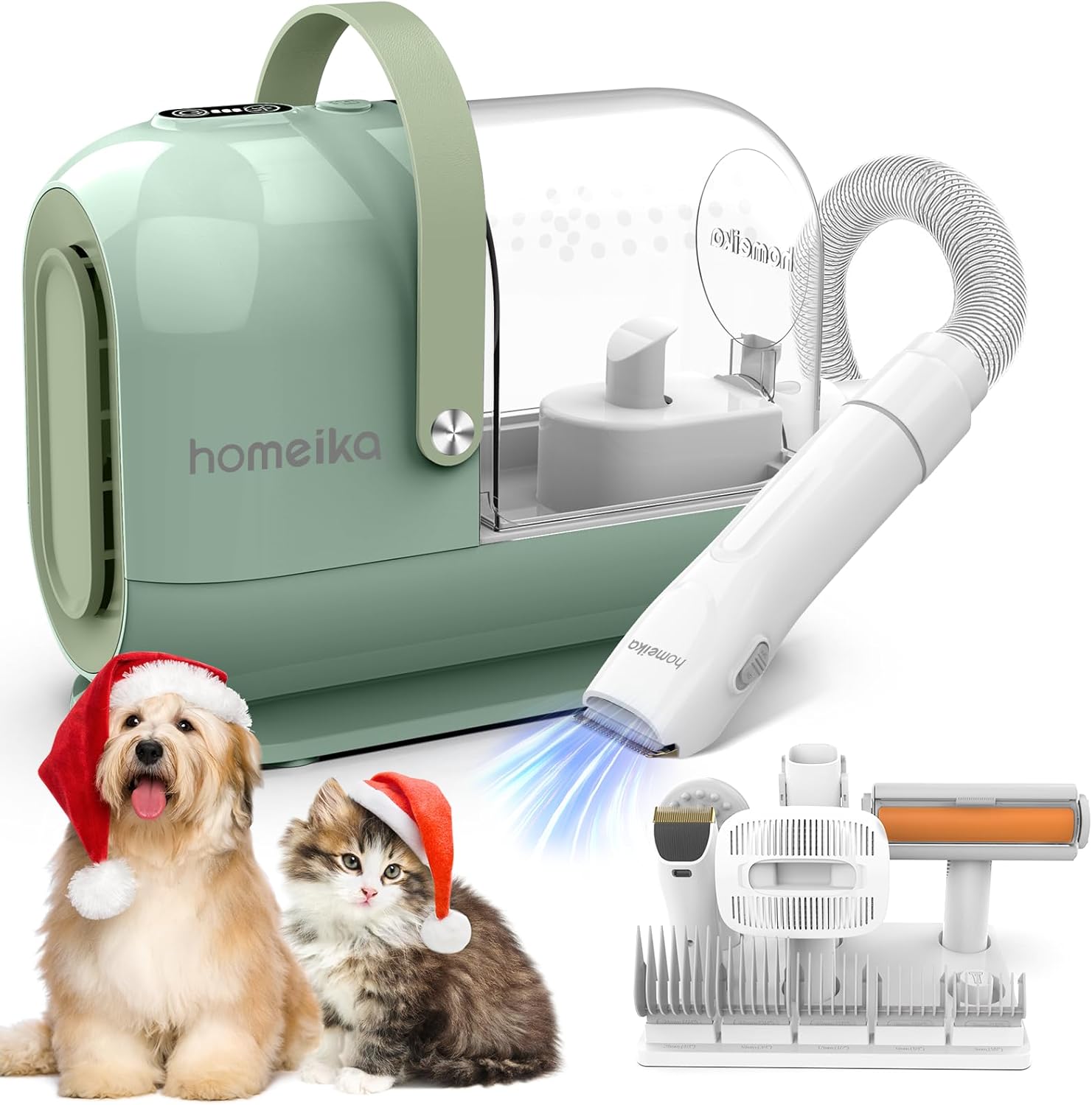Homeika 3L Pet Grooming Kit & Dog Hair Vacuum, 99 Pet Hair