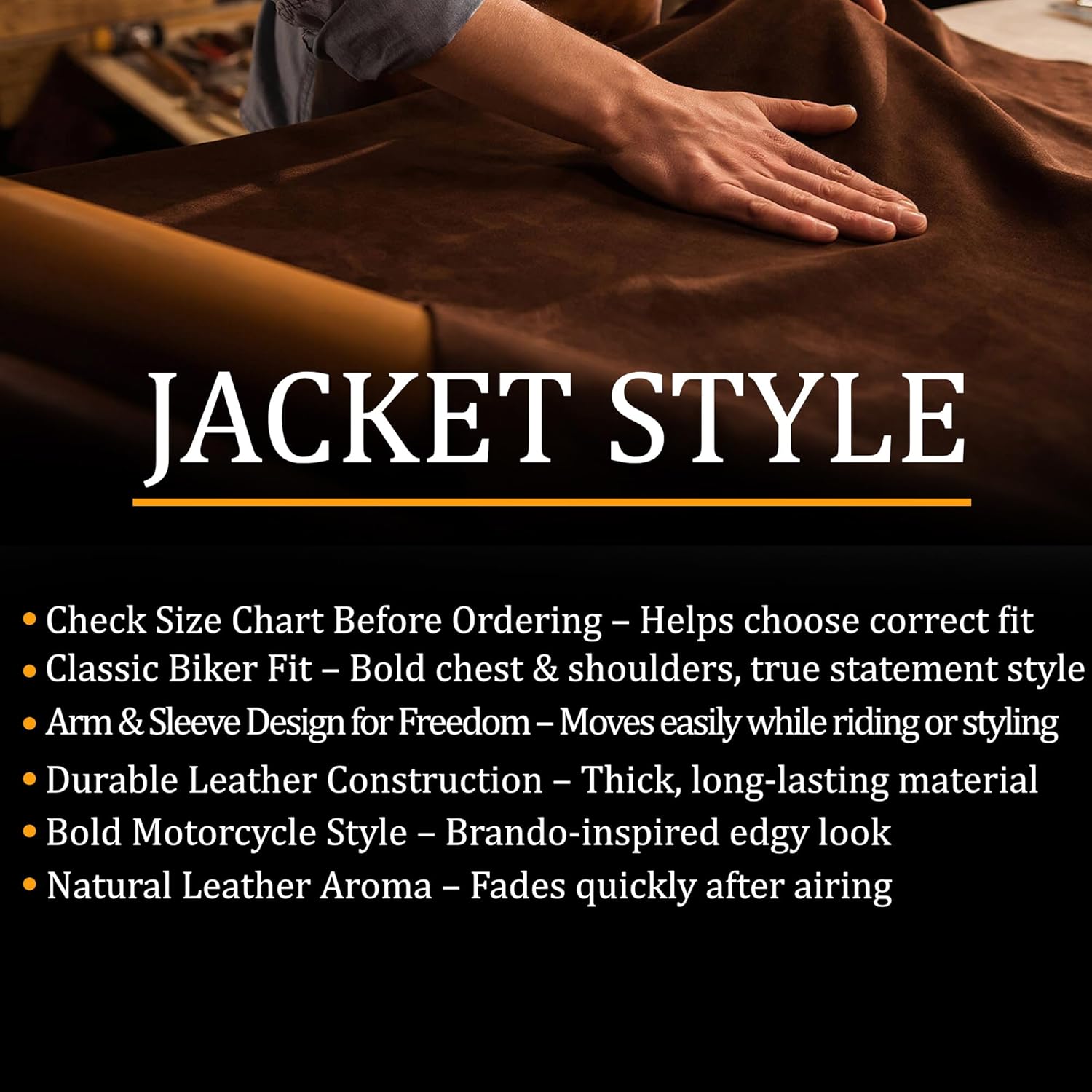 Amazon | Brando メンズ オートバイ ロック パンク スパイクスタッド