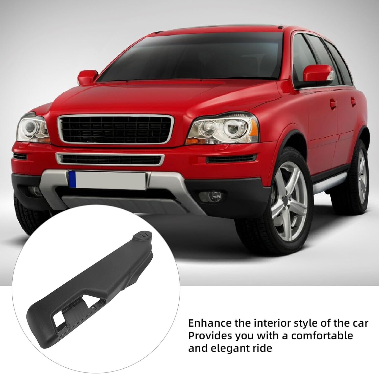 CHICIRIS Right Seat Side Panel Cover ABS Material Front Power Seat Switch Bezel Replacement for Volvo XC90 MK1 2002-2014 Black Auto Interior Trim Car Owners Drivers Mechanics Home Installation