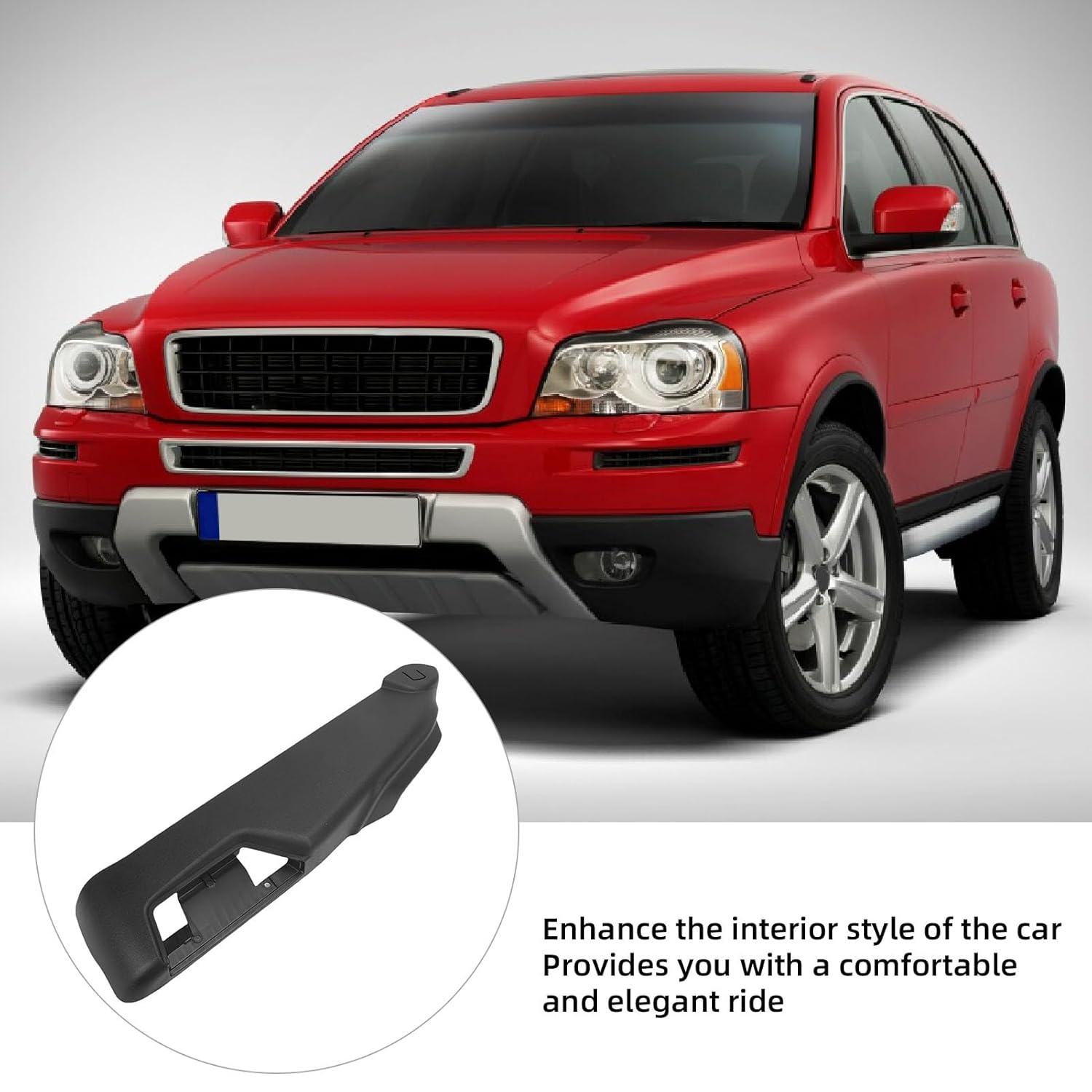 Aramox Front Right Power Seat Switch Housing Trim Bezel Panel Replacement for XC90 MK1 2002-2014 (Black: 39802016)