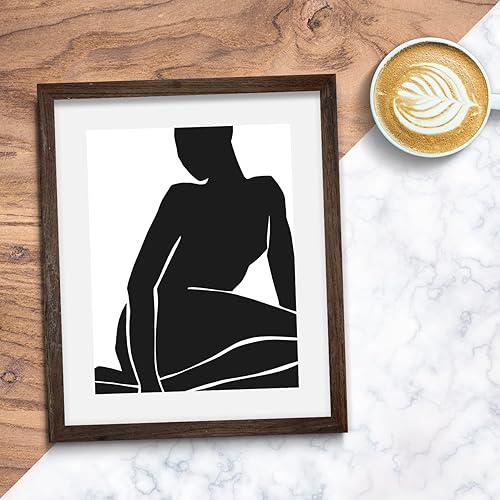 Miniatura 7 de Sage Light Design Co Arte de pared abstracto de mediados de siglo en blanco y negro | Impresión moderna sin marco de 11 x 14 | Decoración