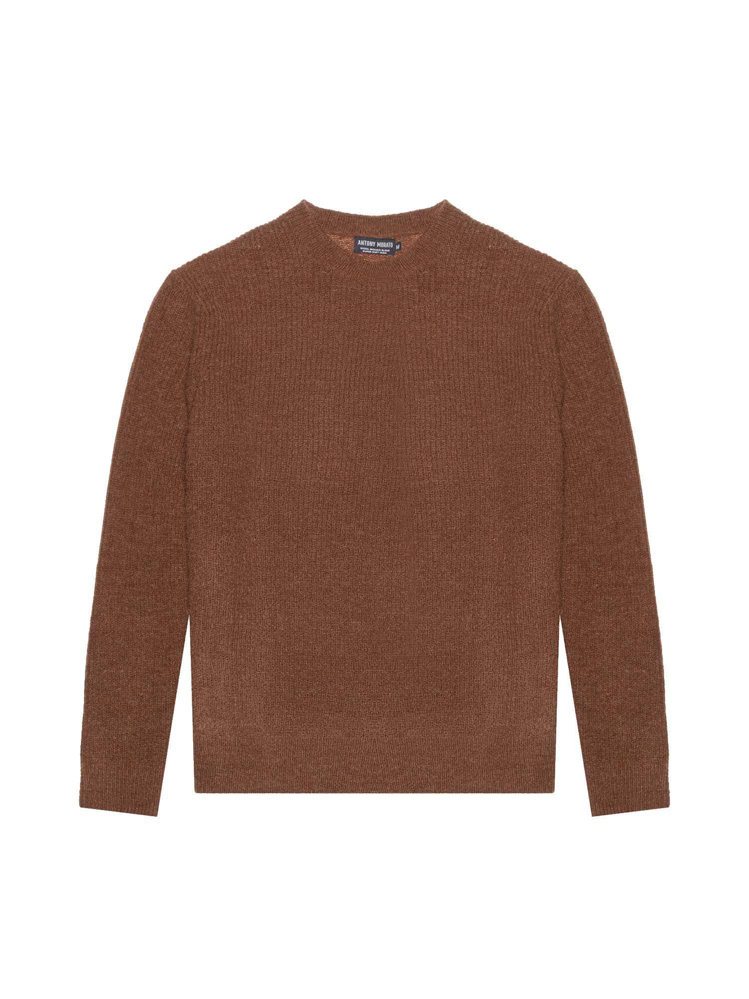 Pull homme marron Antony Morato Mmsw01372 chic en maille - 3