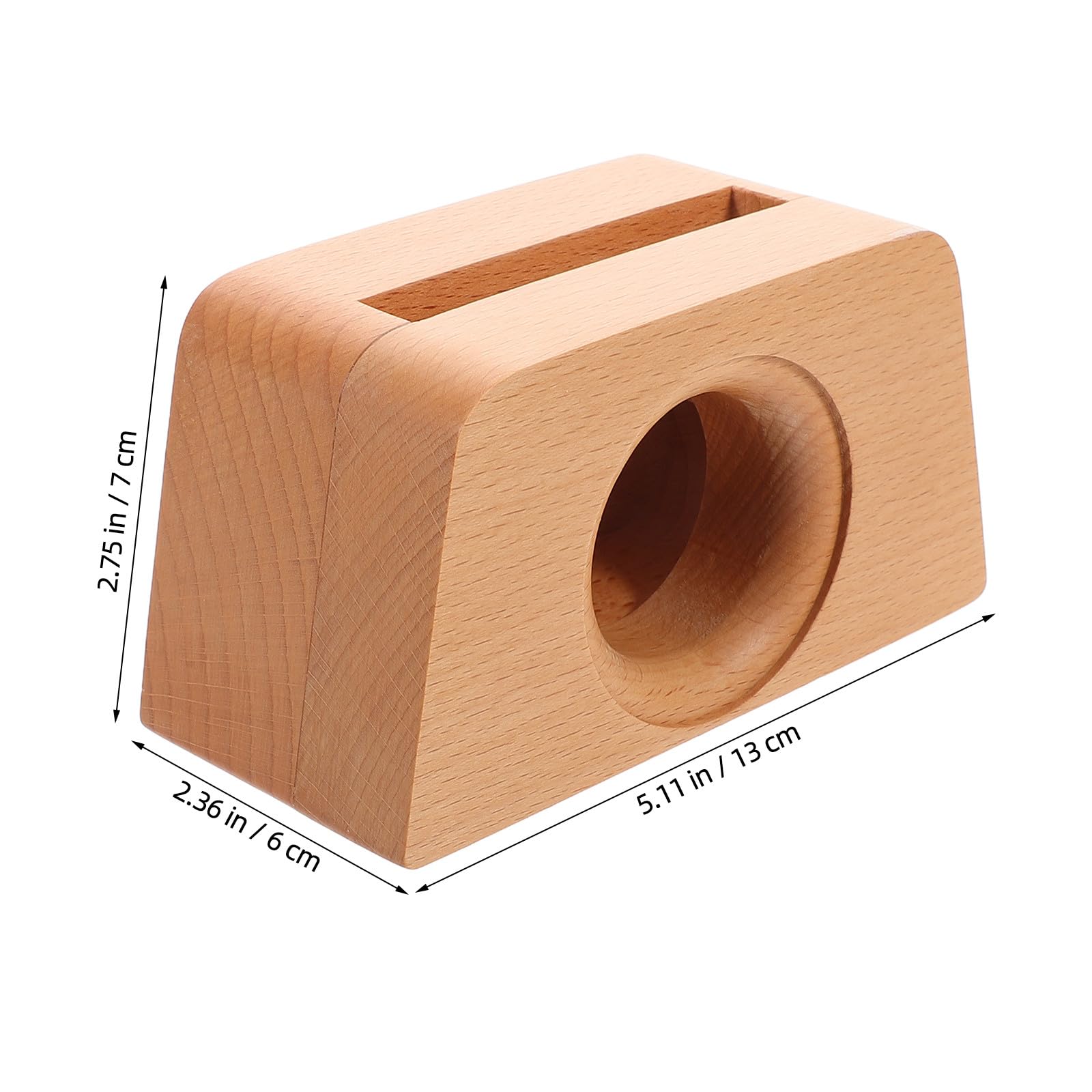 VALICLUD Supporto Decorazione e Videochiamate Scrivania a per da per Versatile in Legno Forma Trapezoidale Amplificatore Design Creativo e Uso Telefono Cellulare