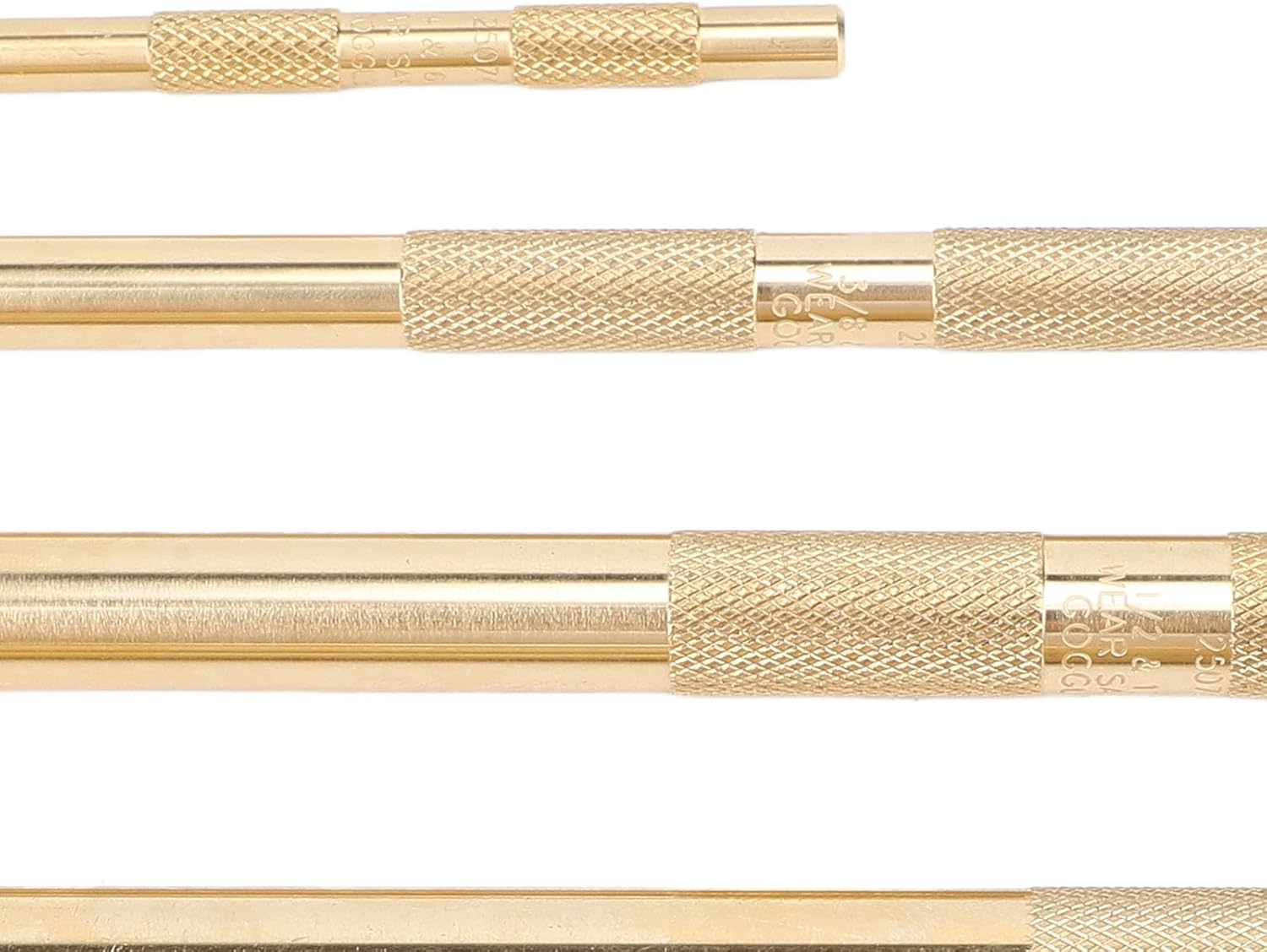 5 Pcs Brass Punch Set Accuracy Metal Hand Punch Tool with Knurled Handle for DIY Craft Metalworking Automotive Repair