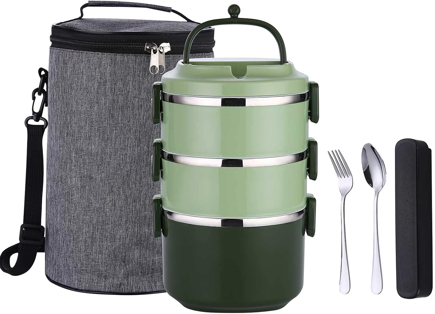 SHUCHENGMAOYI Insulated Food Container,Bento Stackable