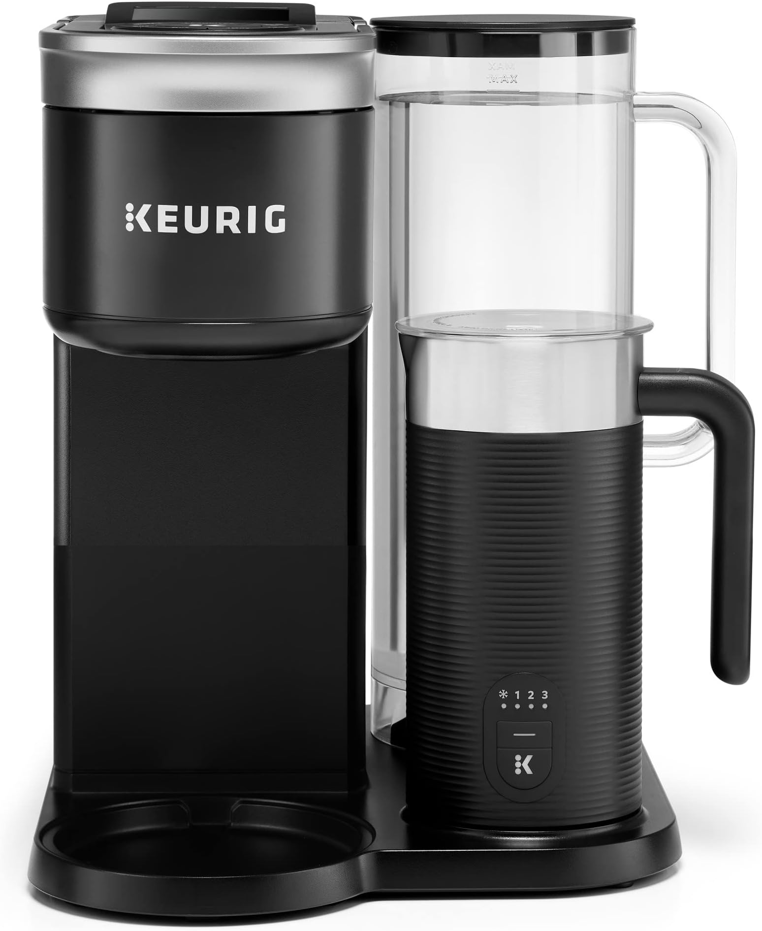 K-Café SMART Single Serve Coffee Maker with WiFi Compatibility, Latte and Cappuccino Machine with Built-In Frother, 6 Brew Sizes, Black