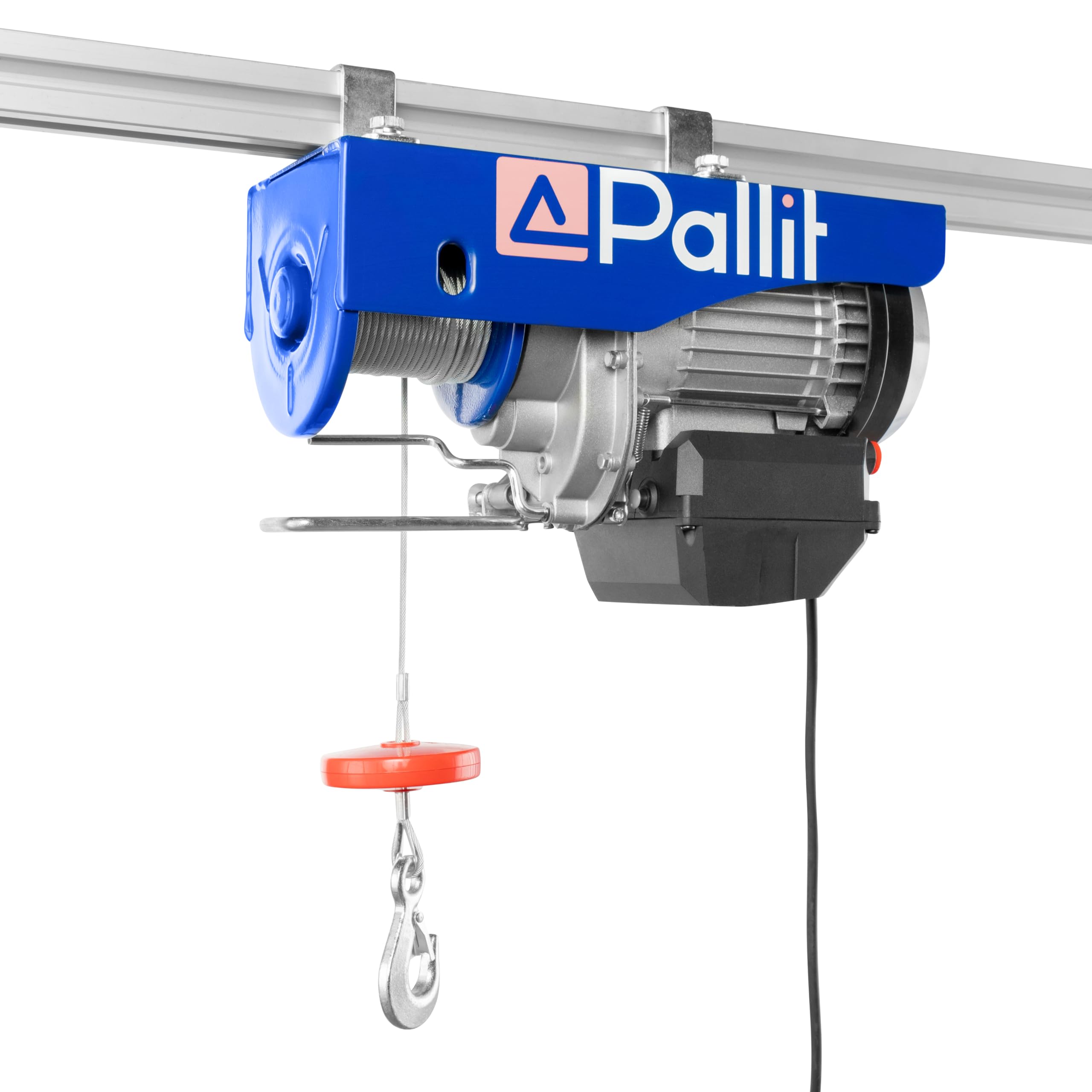 Pallit elektrische Seilwinde REMOTE | 200 kg/12 m | 400 kg/6 m | inkl. Funkfernbedienung mit 10 m Reichweite | Seilzug elektrisch