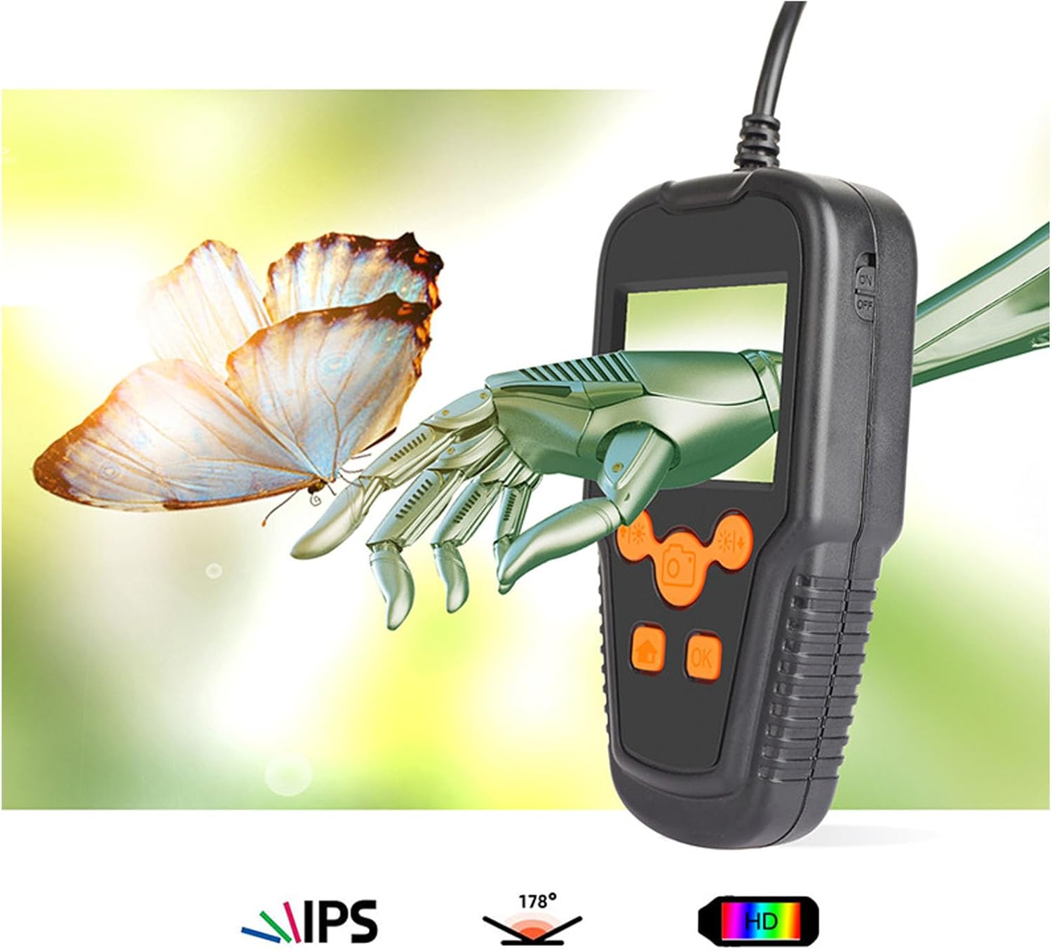 内視鏡カメラ、工業用内視鏡オールインワンマシン、ライト付き5.5mm