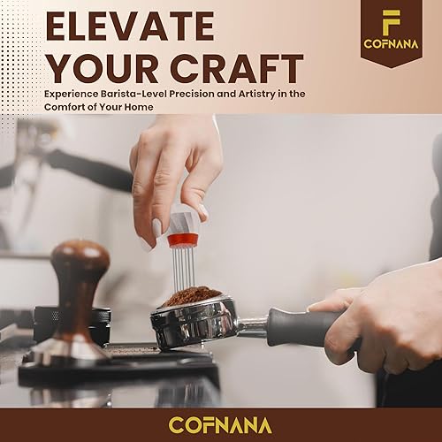 Miniatura 6 de WDT Tool Espresso - Herramienta agitadora profesional de espresso - Distribuidor de espresso de aluminio premium - Herramienta de distribución de