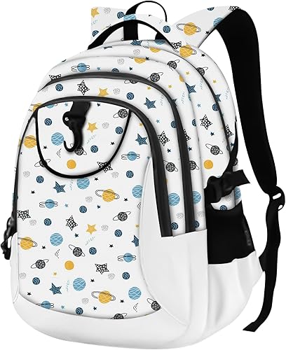 Miniatura 15 de Mochila escolar estilo Rickyh, mochila de viaje estilo Rickyh para hombres y mujeres, mochila ligera con compartimento para portátil, Tamaño único,