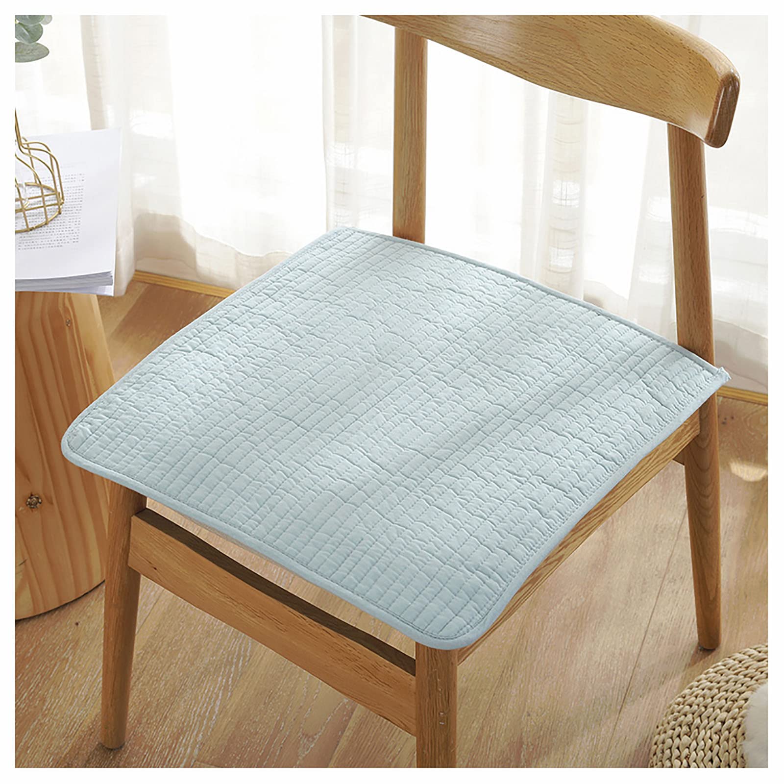 Seat pads coussin antidérapant et rembourré bleu clair 50x50 pour cuisine