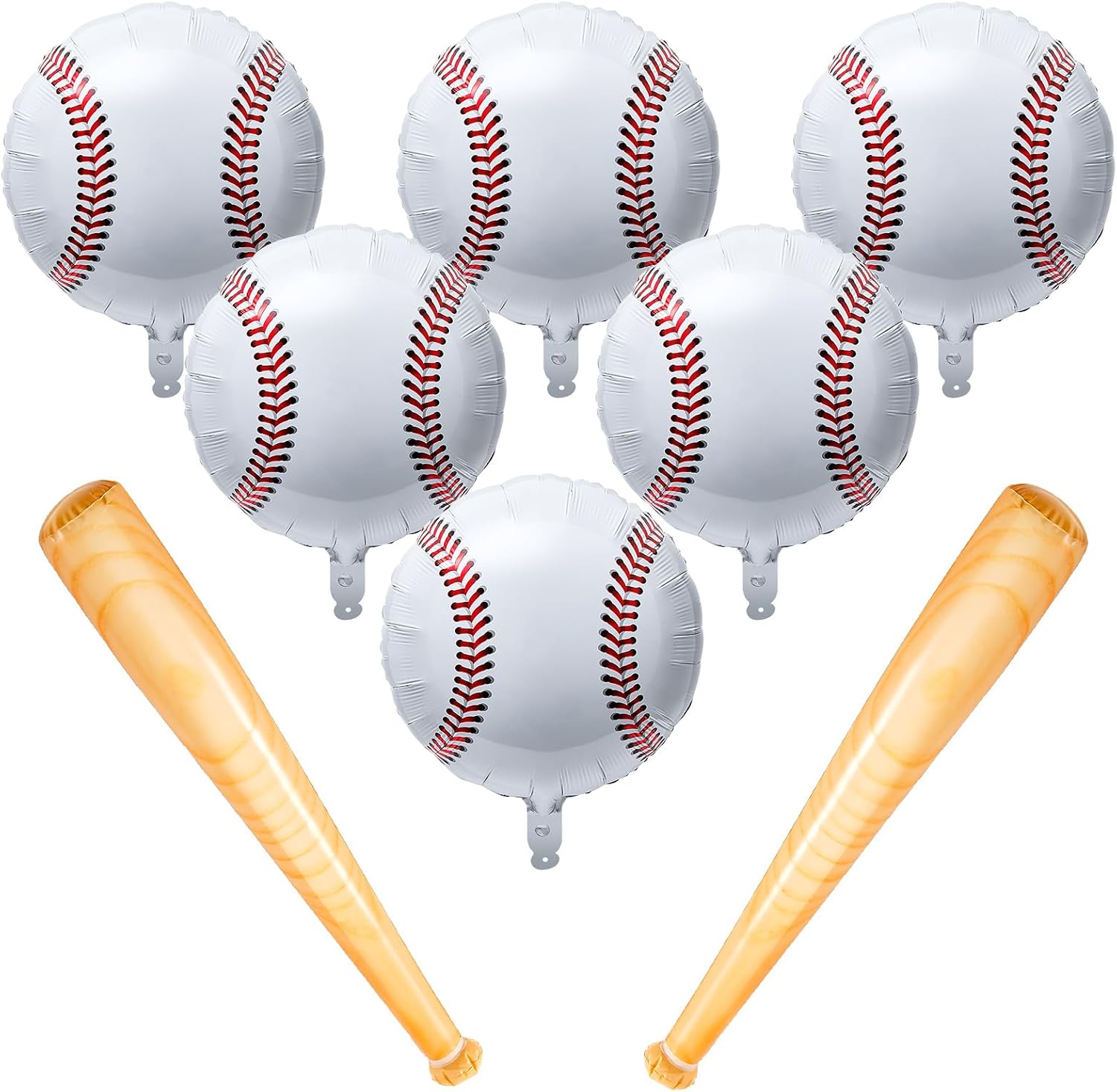 8 Pcs Golf Balloons Set 18'' Ball and 30'' Inflatable Club for Birthday Party Decorations, Golf Themed Events & Party Favors