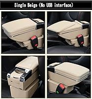 Vista 4 de Reposabrazos de cuero para consola central de automóvil, compatible con SUZUKI SX4 2008 2009 2010 2011 2012 2013 2014 2015 2016 2017