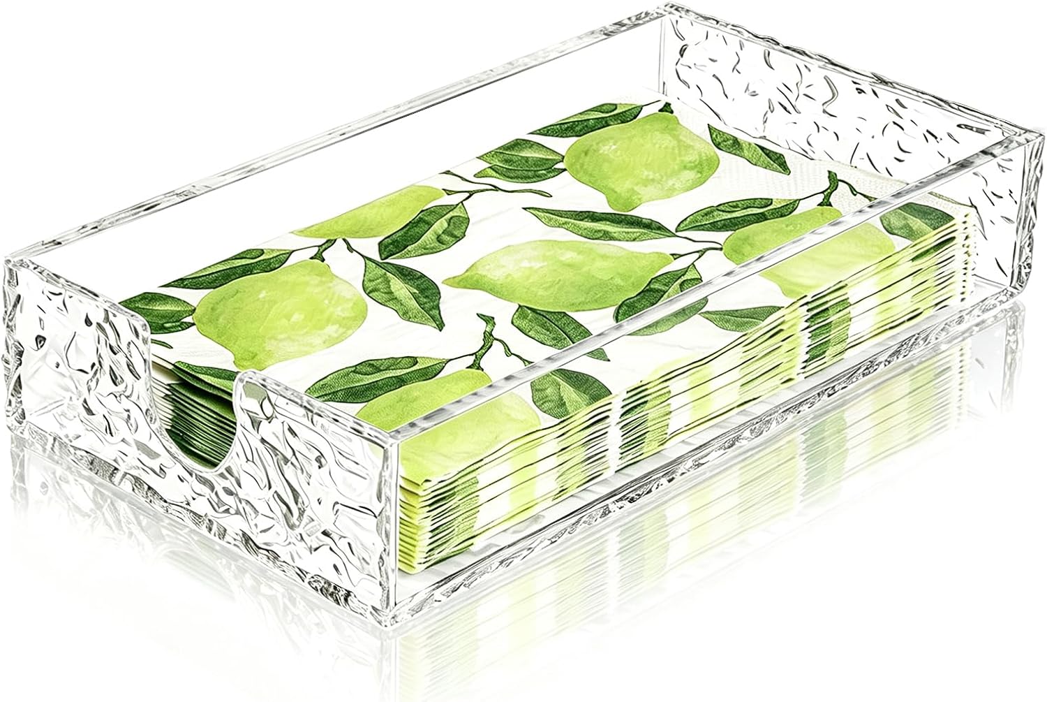 Acrylic Napkin Holder, Clear Guest Towel Holder Tray, 9x5x1.8 Inch