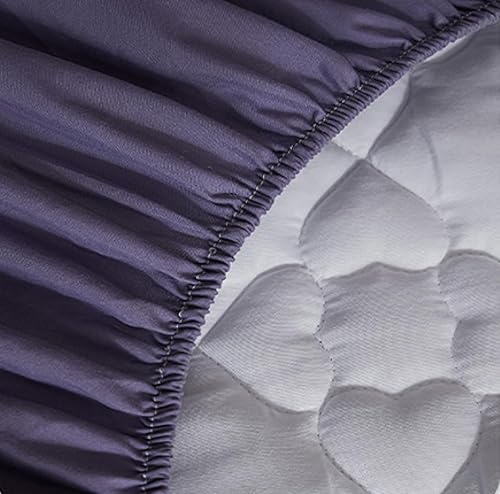 Miniatura 2 de DUNBRI Cubrecolchón, protector de colchón acolchado ajustable, parte superior suave de 3 a 12 pulgadas de profundidad para colchón de enfriamiento