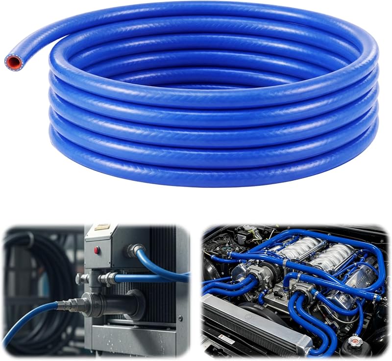 Mangueira de aquecedor em silicone Outus 5/16" azul, 8 mm x 15 mm – 3,05 m