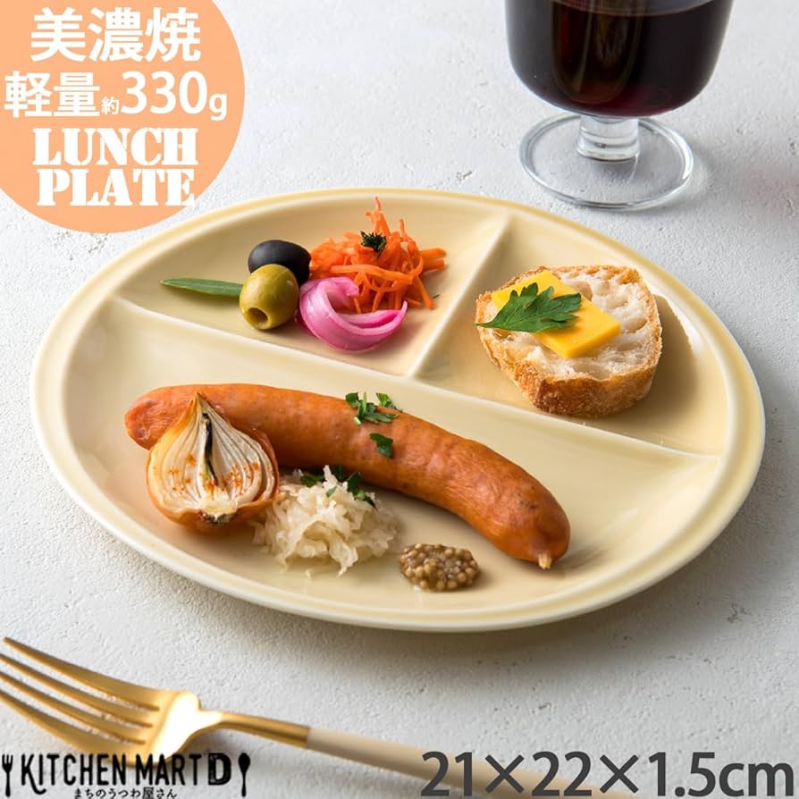 Amazon | 選べる全8色×2形状 titto チット ランチプレート 小田陶器