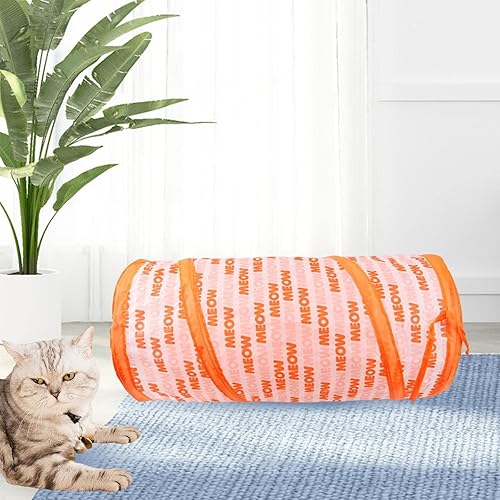 Miniatura 5 de KLKCMS Plegable Gato Divertido Túnel Suministros Bola Escondite Juguete Interactivo Ocultar Cueva Gato Túnel Juguete para Pequeños Animales Cachorro