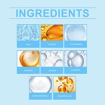 Copper Peptide Serum, Anti-Aging Face Serum for Fine Lines, Firming, Skin Elasticity, Hydrating, Repairs Premature & Damaged Skin, Plump and Radiant Skin