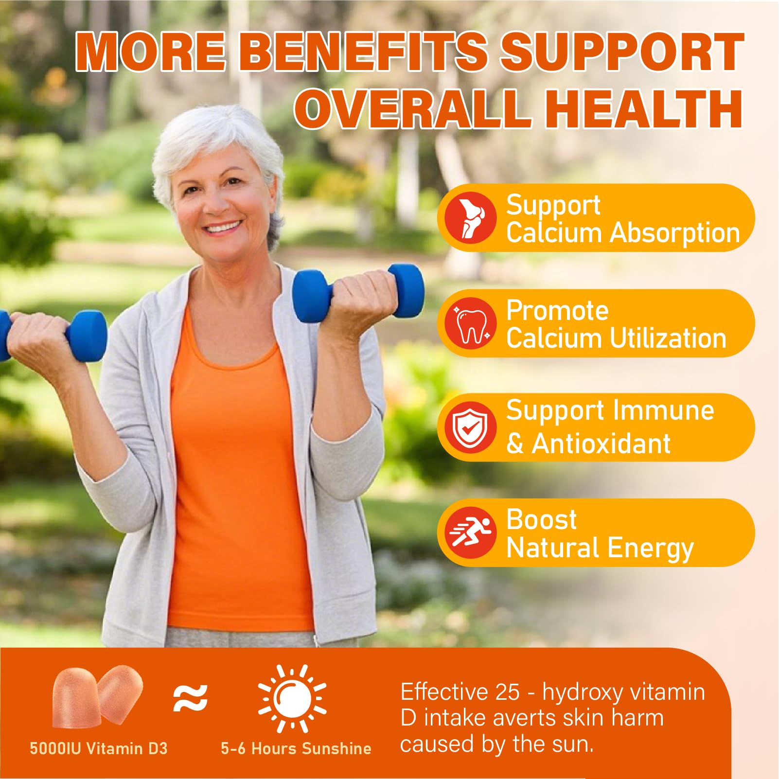 Vitamin D3 K2 Gummies for Adults - Vitamin D3 5000IU & K2(MK-7) 200mcg — Amazon image 5