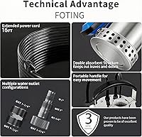 Vista 5 de FOTING Bomba de sumidero de acero inoxidable 304 completa con interruptor de flotador, bomba de agua sumergible automática de 1 HP 4600 GPH