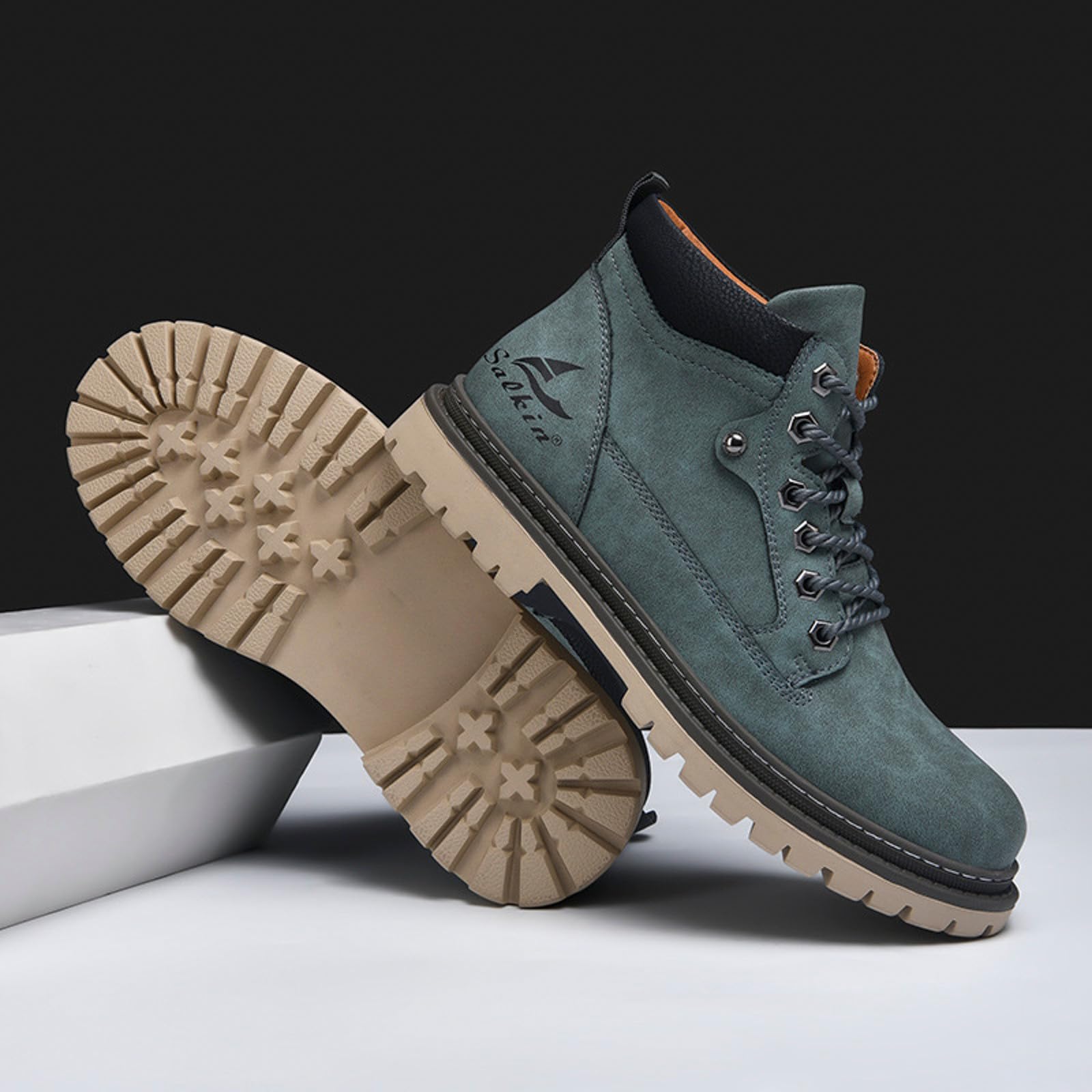Stivali da Neve Uomo Invernali Invernali Allarga Stivali Uomo Foderato Pelliccia Caldo Scarponcini Chelsea Boot Scarpe da Ginnastica Casual Foderato Pelliccia Caldo alla Moda Campeggio e Guida