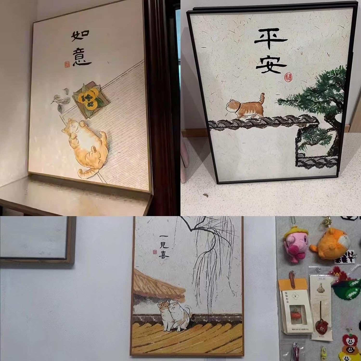 Meter Box Breaker Cover Decorative Painting, Hidden Circuit Breaker Box Cover with Door, Seamless Switchboard Covers Canvas Cabinet, for Home, Restaurant Use(Color 5,18x22in/45x55cm)