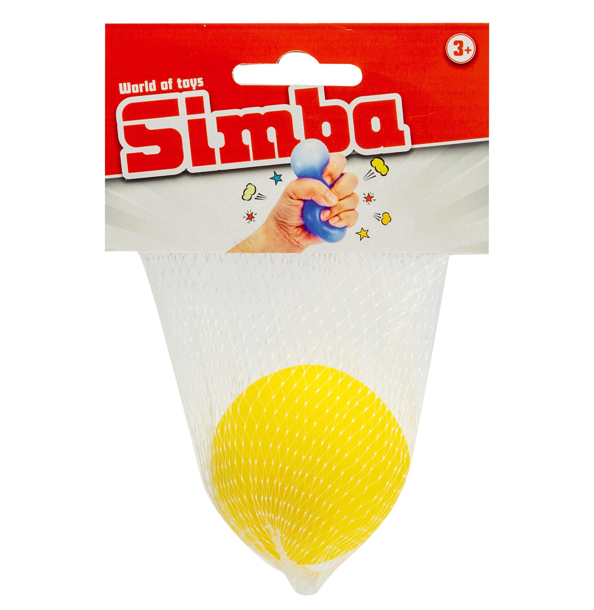 SIMBA 108614689 piłka antystresowa, 3-krotnie sortowana, dostawa obejmuje tylko jeden artykuł, 6 cm, zabawka do ściskania, piłka stresowa, piłka do zgniatania, od 3 lat