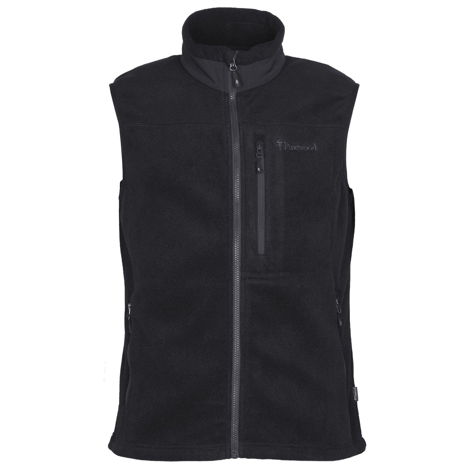 Pinewood Herren Fleeceweste, ärmellose grün, schwarz, oder blaue Outdoor Weste aus 100% übergebliebenen Stoffe, ideales Fleece für die Jagd und zum Wandern