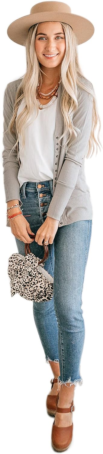 KAE THE LABEL, Women's Snap Button Cardigan