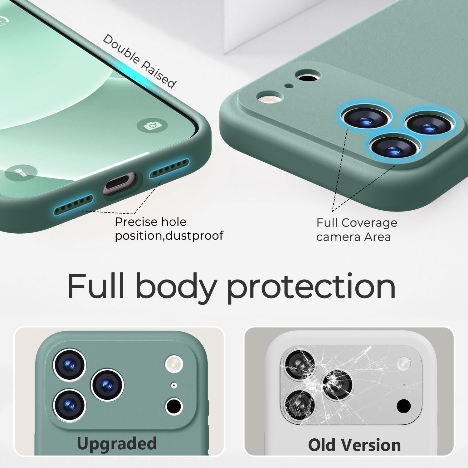 Ktele Magnetic for iPhone 17 Pro Max Case [Compatible with Magsafe] [Premium Silicone Satin-Smooth Touch] Slim Shockproof Anti-Scratch Microfiber Lining Case, 6.9 inch, Pine Green