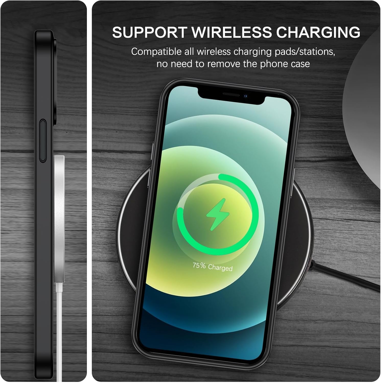 BENTOBEN for Carbon Fiber iPhone 12 Case/iPhone 12 Pro Case with MagSafe, Magnetic Phone Case iPhone 12/12 Pro Slim Fit Shockproof Women Men Protective Cases Cover for iPhone 12/12 Pro 6.1", Black - Image 9