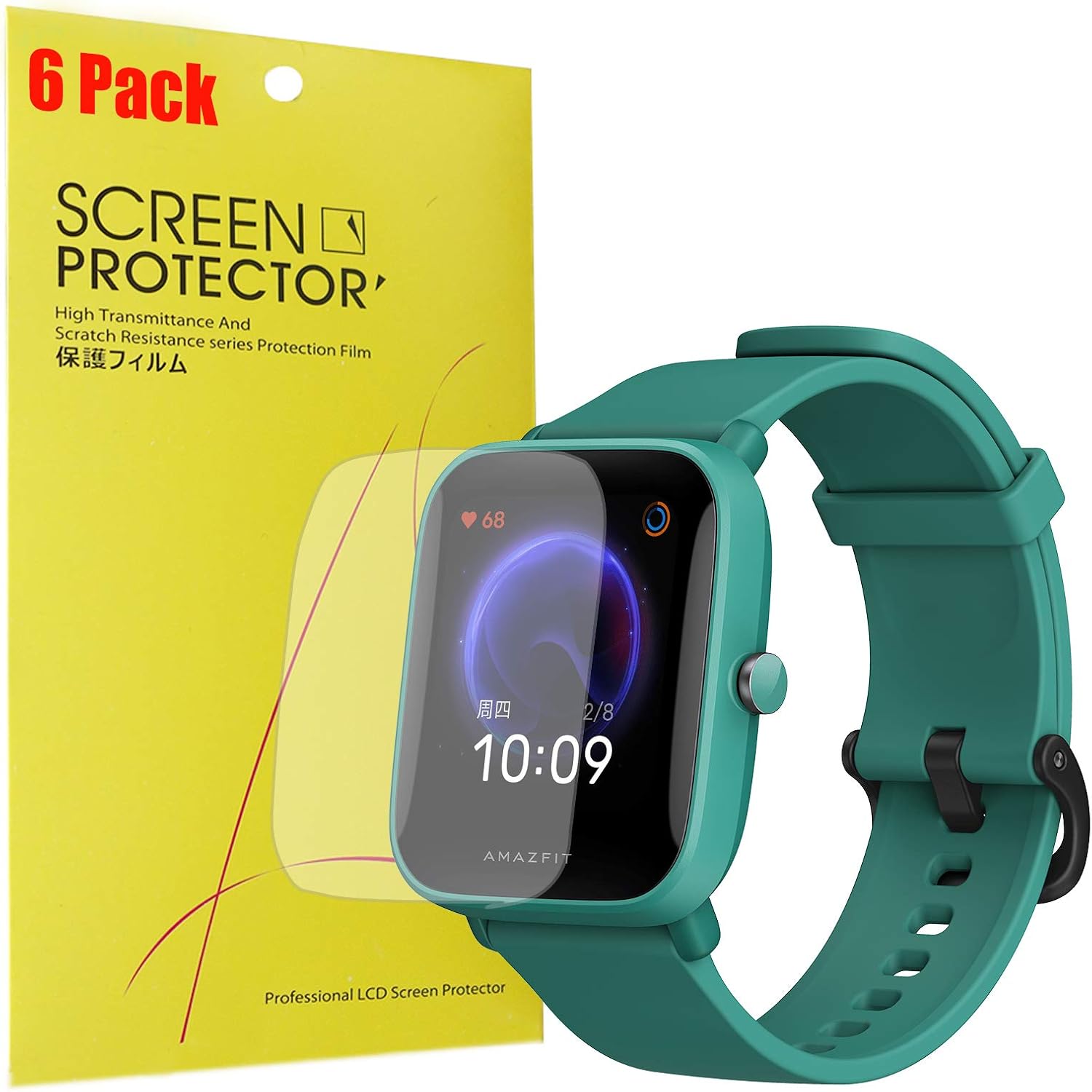 6 Pack] Compatible for Amazfit Bip U Screen Protector, YOUkei Full Coverage  Premium High Definition Ultra HD Clear Compatible for Amazfit Bip U  Smartwatch (TPU-6 Pack) : Amazon.ca: Clothing, Shoes \u0026 Accessories