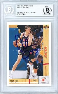 Alan Ogg Autographed 1991-92 Rookie Card #198 Beckett BAS #10739416