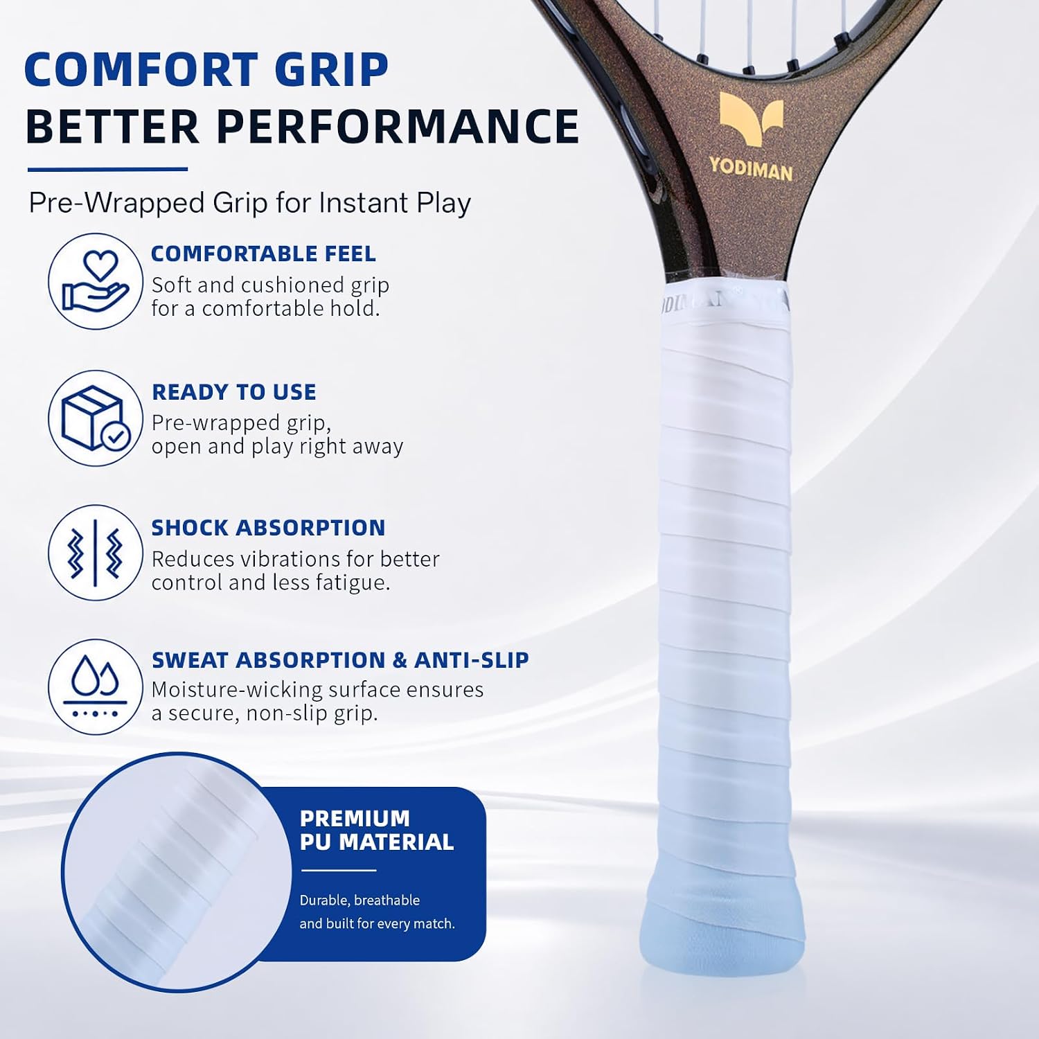 YODIMAN TYPTI Racket & TYPTI Racquet 22in 260g Carbon Fiber