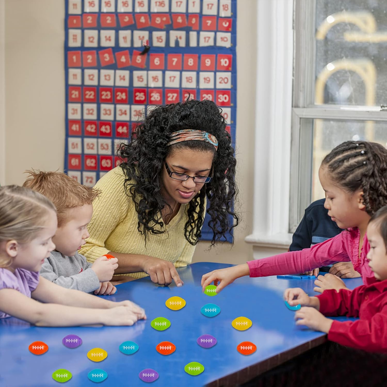 SCIONE 36Pack Football Fidget Spinner Football Party Favors for Kids 4-8 8-12 Goodie Bag Stuffers Treasure Box Toys for Classroom Prizes Return Gifts for Kids Birthday Party Favors - Image 4