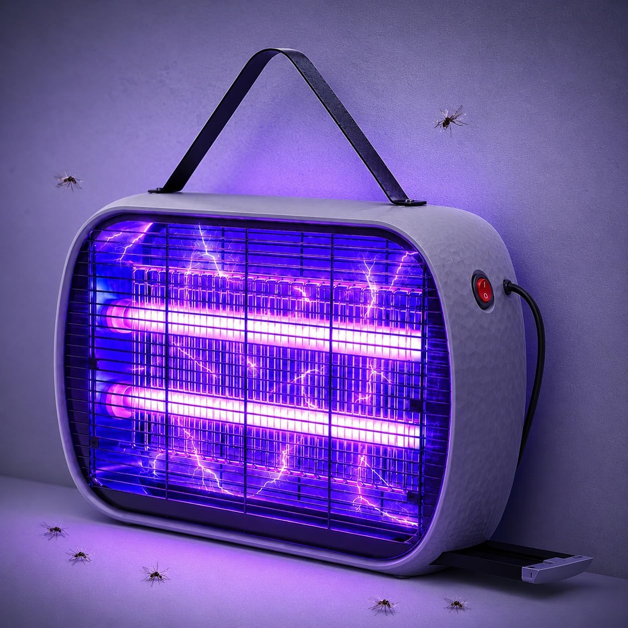electric mosquito killer, fly insect killer machine, insect bug zapper,fly catcher and trap killer led lamp for restaurants,home,office,bedroom (vikram-grey)