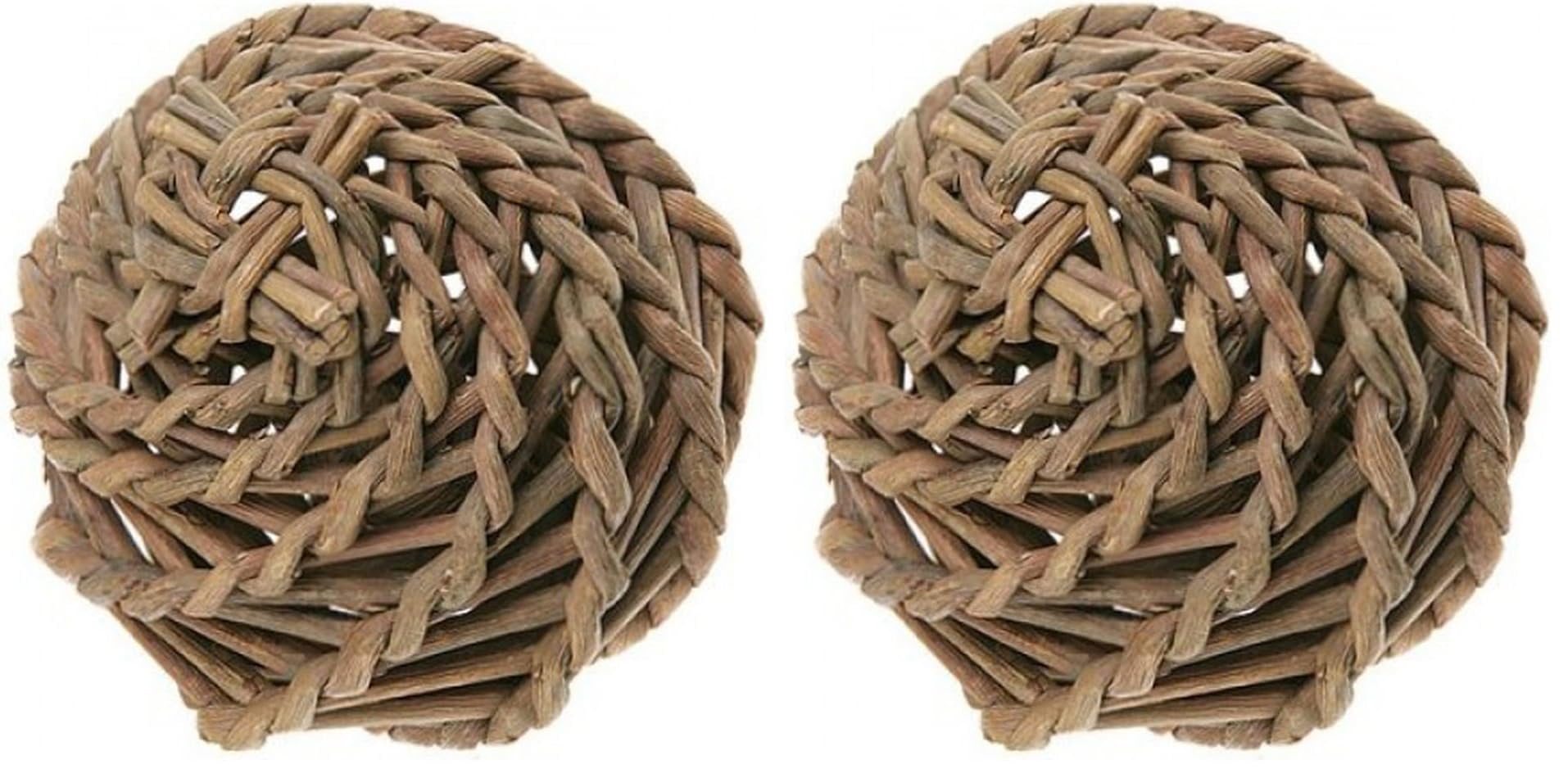 Nature First Large Willow Ball Playing Hiding Toy Teeth Trimmer for Hamsters, Rats & Small Animals - 32cm — view 2