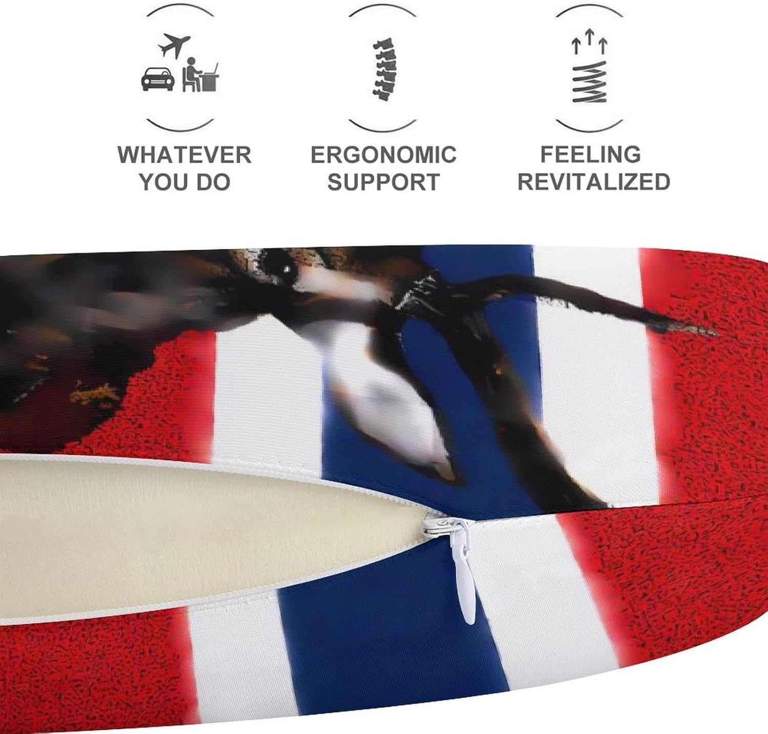 Norway Flag Norwegian Elk Memory Foam Pillows U Shaped Travel Neck Pillow